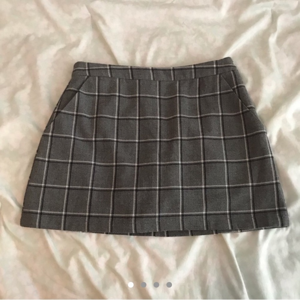 plaid skort